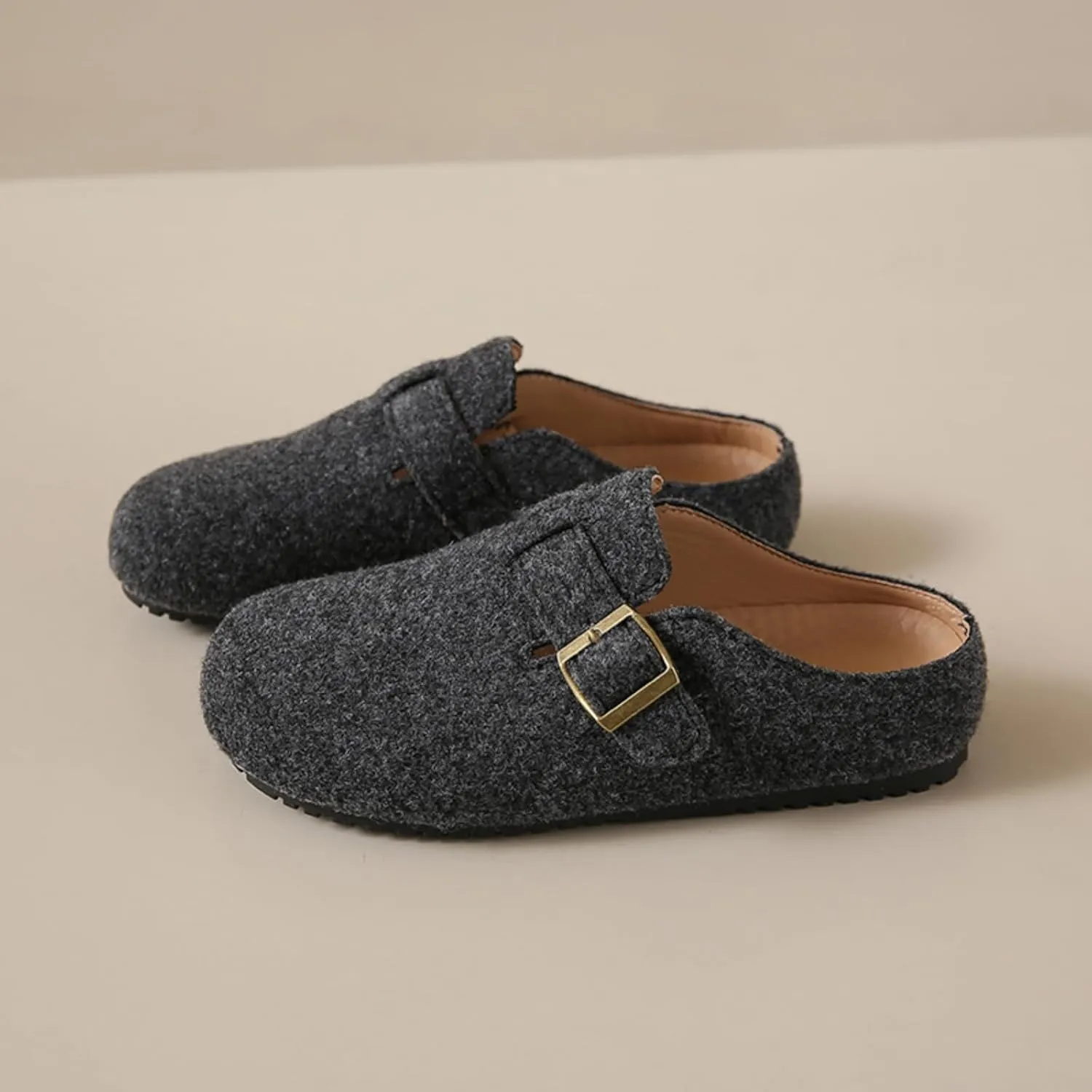 Womens Clogs - Full Grain Genuine Leather Memory Foam Slippers for Women Arch Support Womens Slippers - Non Slip Clogs for Women Cork Footbed - Women's Mules