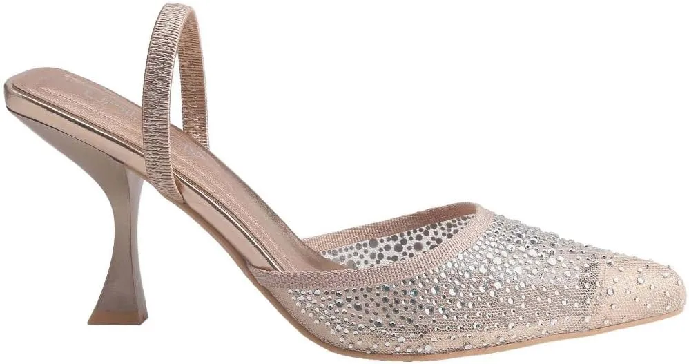 Women's Elegant Pointed Toe Stilettos High Heels Mule Pumps Fashionable Pointed Toe Low Heel Classic Mule Pumps Spring Summer Vacation Spring Break Easter Shoes