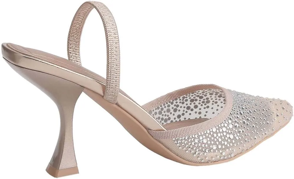Women's Elegant Pointed Toe Stilettos High Heels Mule Pumps Fashionable Pointed Toe Low Heel Classic Mule Pumps Spring Summer Vacation Spring Break Easter Shoes