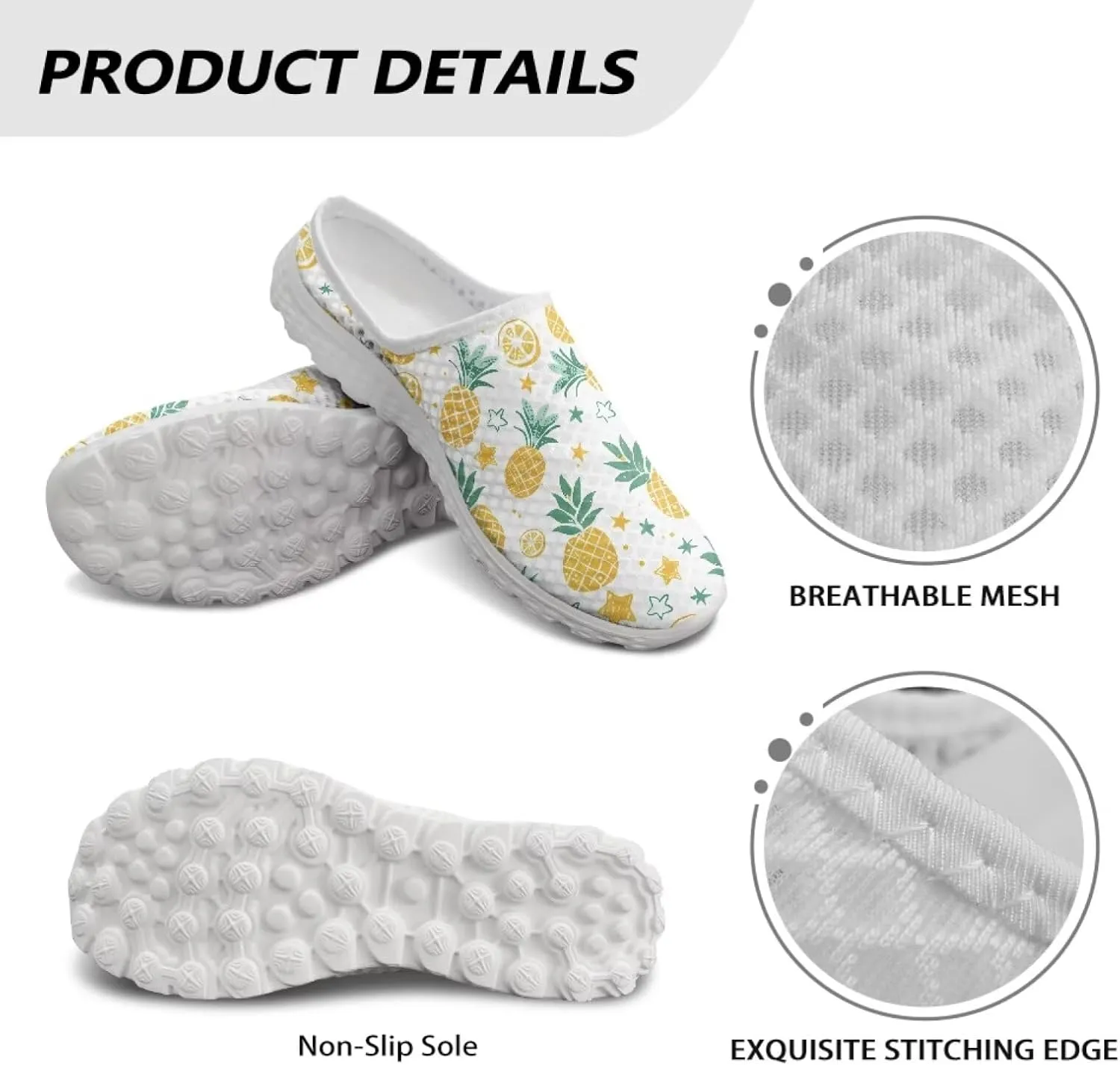 Women's Half Shoes Mules Slip On Sneakers Fashion Comfortable Casual Slippers Walking Vacation Shoes