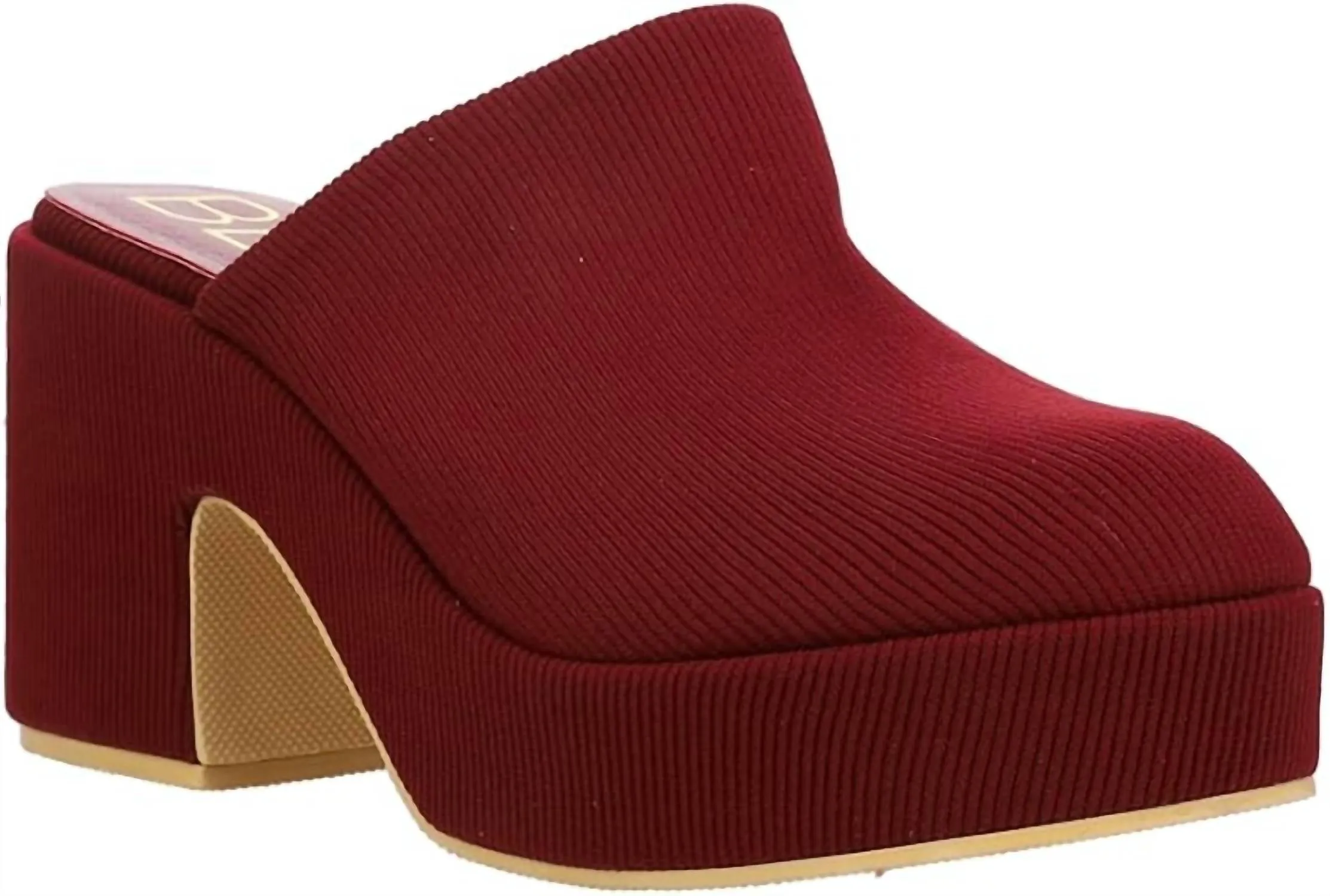 Women's Jayde Padded Platform Mule In Wine