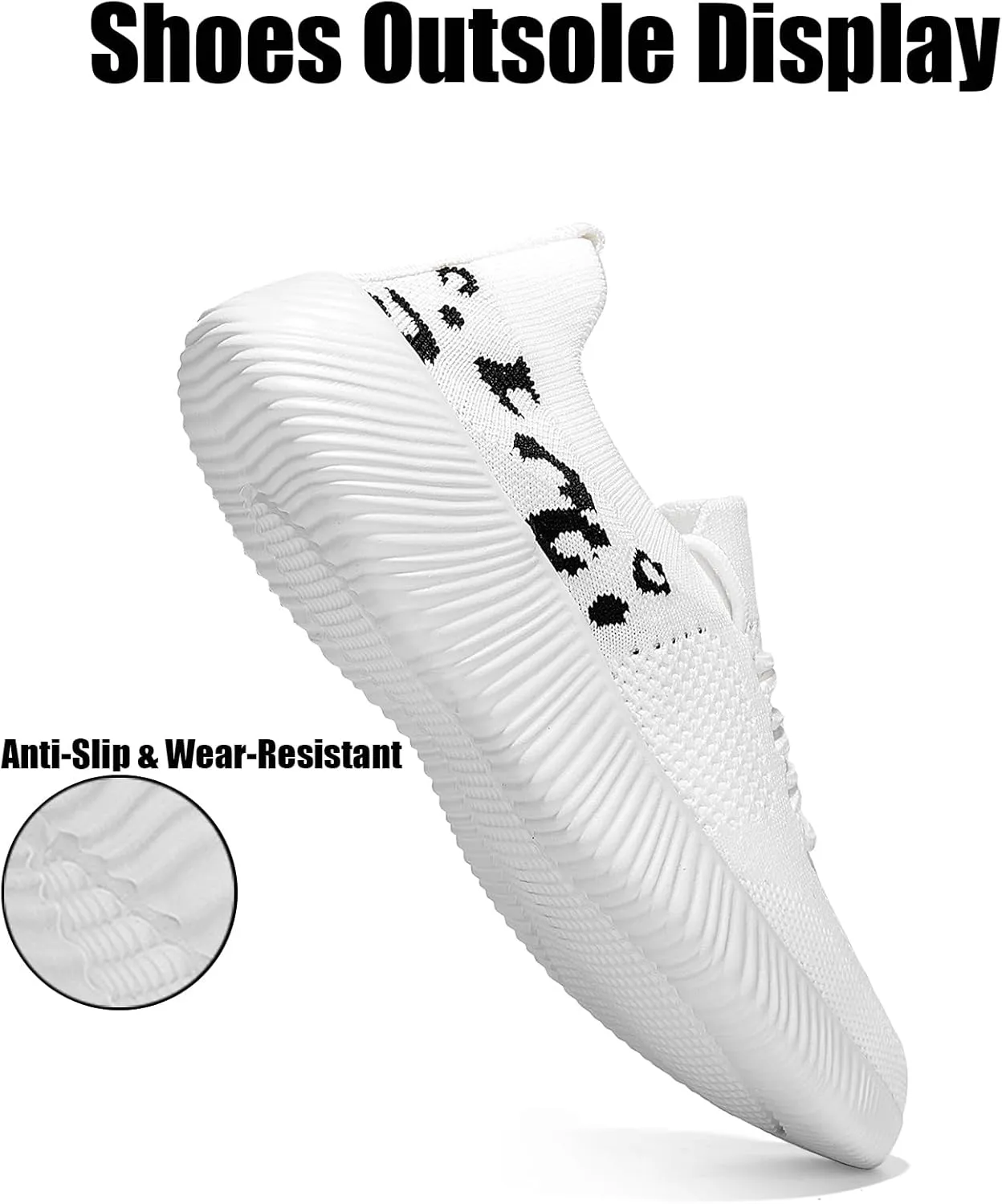 Women's Slip-On Shoes with Leopard Cheetah Print Casual Sneakers Crafted by Flying-Woven Tatting Breathable Mesh Fashionable Shoes for Ladies with Anti-Slip and Wear-Resistant Soft Outsole
