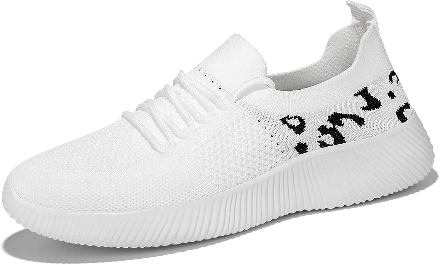 Women's Slip-On Shoes with Leopard Cheetah Print Casual Sneakers Crafted by Flying-Woven Tatting Breathable Mesh Fashionable Shoes for Ladies with Anti-Slip and Wear-Resistant Soft Outsole