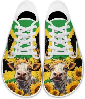 Women's Work Shoes Casual Skate Shoes Lace-Up Running Sneakers Basketball Driving Walking Shoes