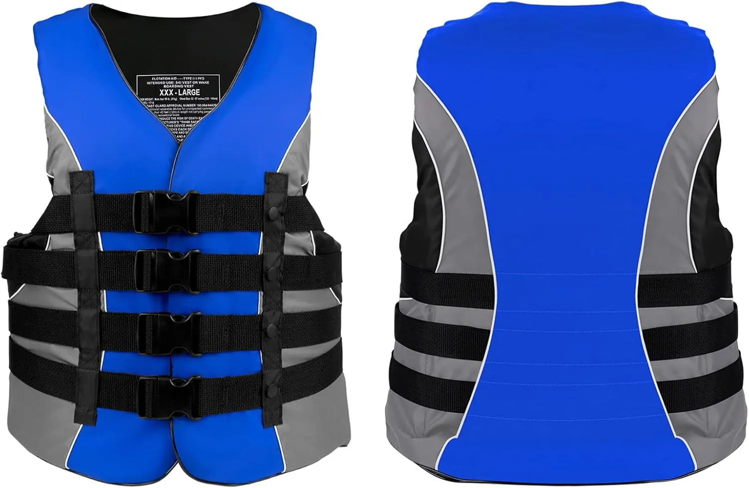 XGEAR Adult USCG Life Jacket Water Sports Life Vest
