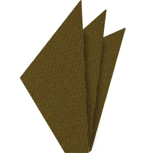Yellow Gold Oxford Silk Pocket Square #FFOXP-20