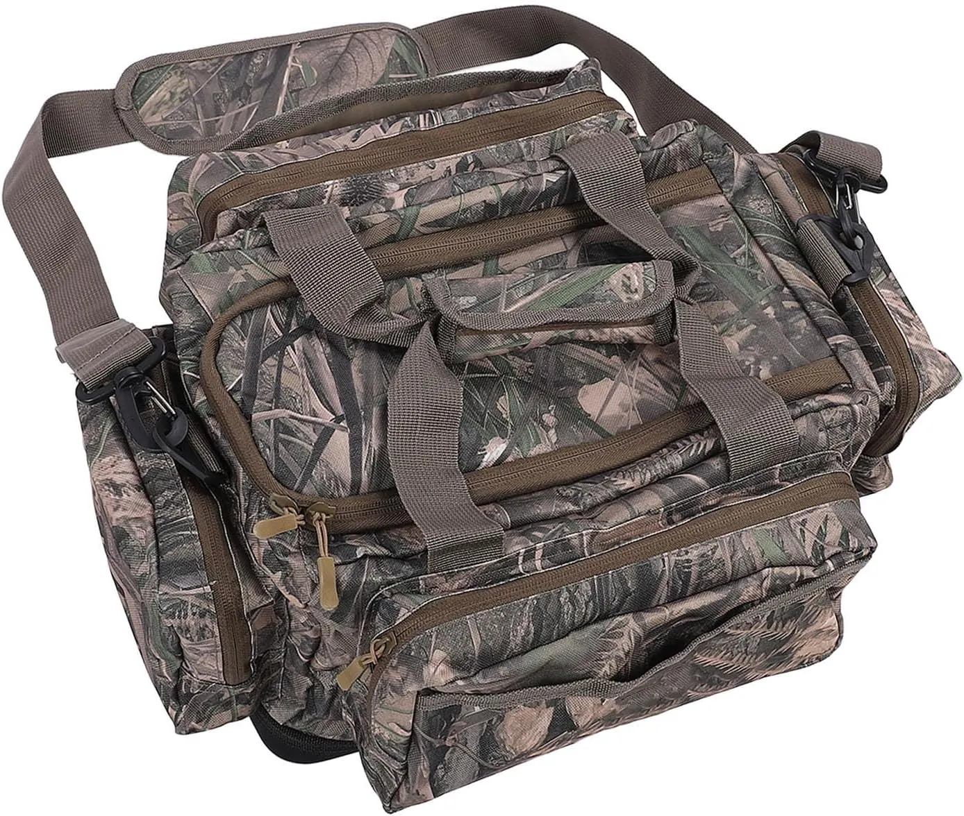 Yosoo Large Capacity Bag, Portable 600D Oxford Cloth, Multiple Pockets, for Camping, Outdoor Bag with Transparency, Organization for Gear