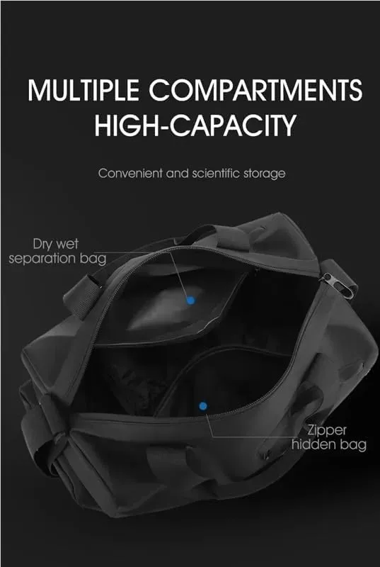 Zipper Large Capacity Oxford Travel Bags Solid Fitness Bags Thickened Fabric High Capacity Waterproof Luggage Sports Bags(1)